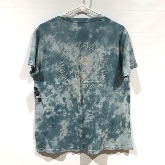 Lucky Brand Blue Tie-Dye Short Sleeve Shirt - Picture 4 of 4
